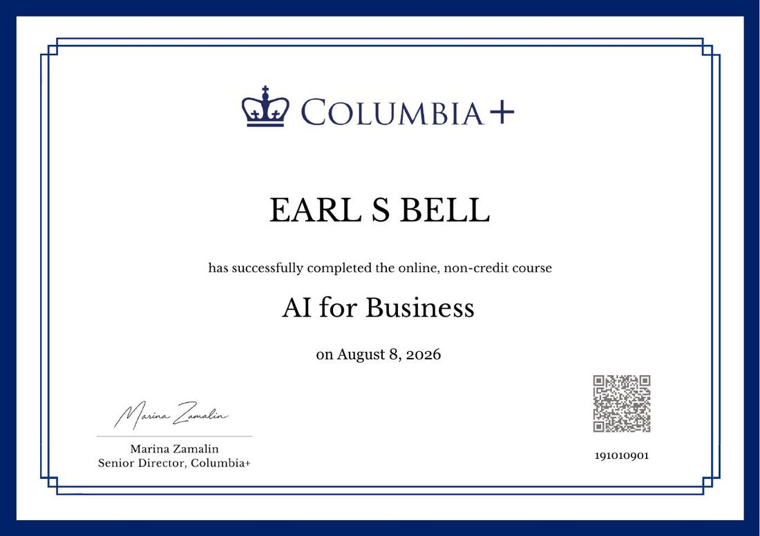 Columbia University — AI for Business, Earl S. Bell